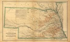 Nebraska 1876 State Map, Nebraska 1876 State Map